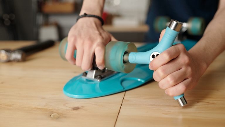 Attaching Skateboard Wheels