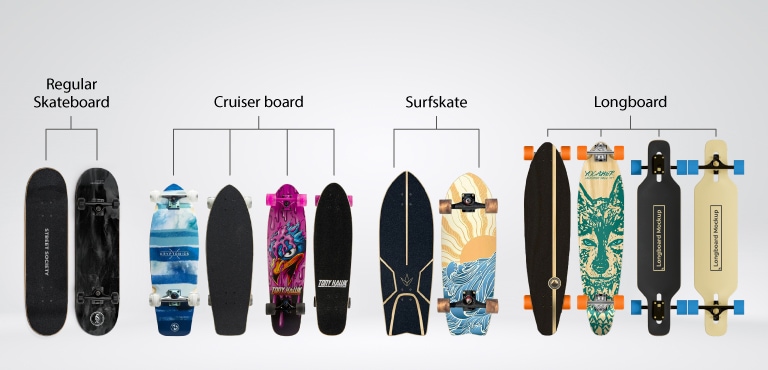 types of skateboard