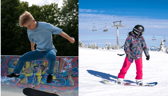 Skateboarding vs Snowboarding
