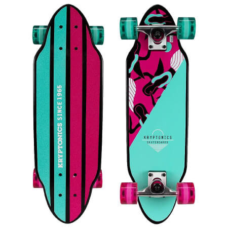 Kryptonics Mini Cutaway Cruiser 26 inch Complete Skateboard