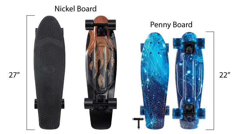 penny board vs nickel board