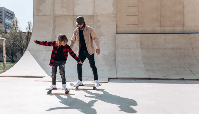 How to balance on a skateboard