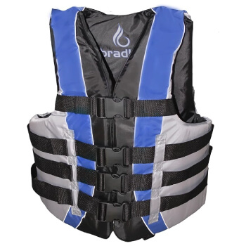 Bradley Fully Enclosed Deluxe 4-Buckle Adult Life Jacket Vest