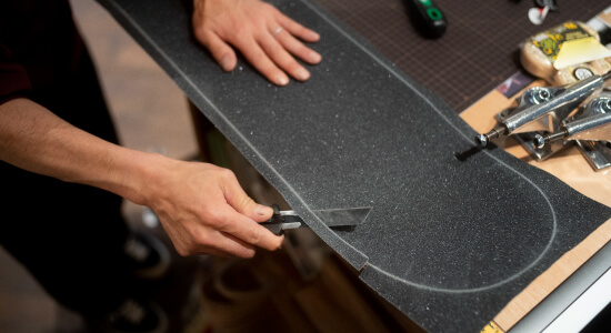 Cutting the Grip Tape